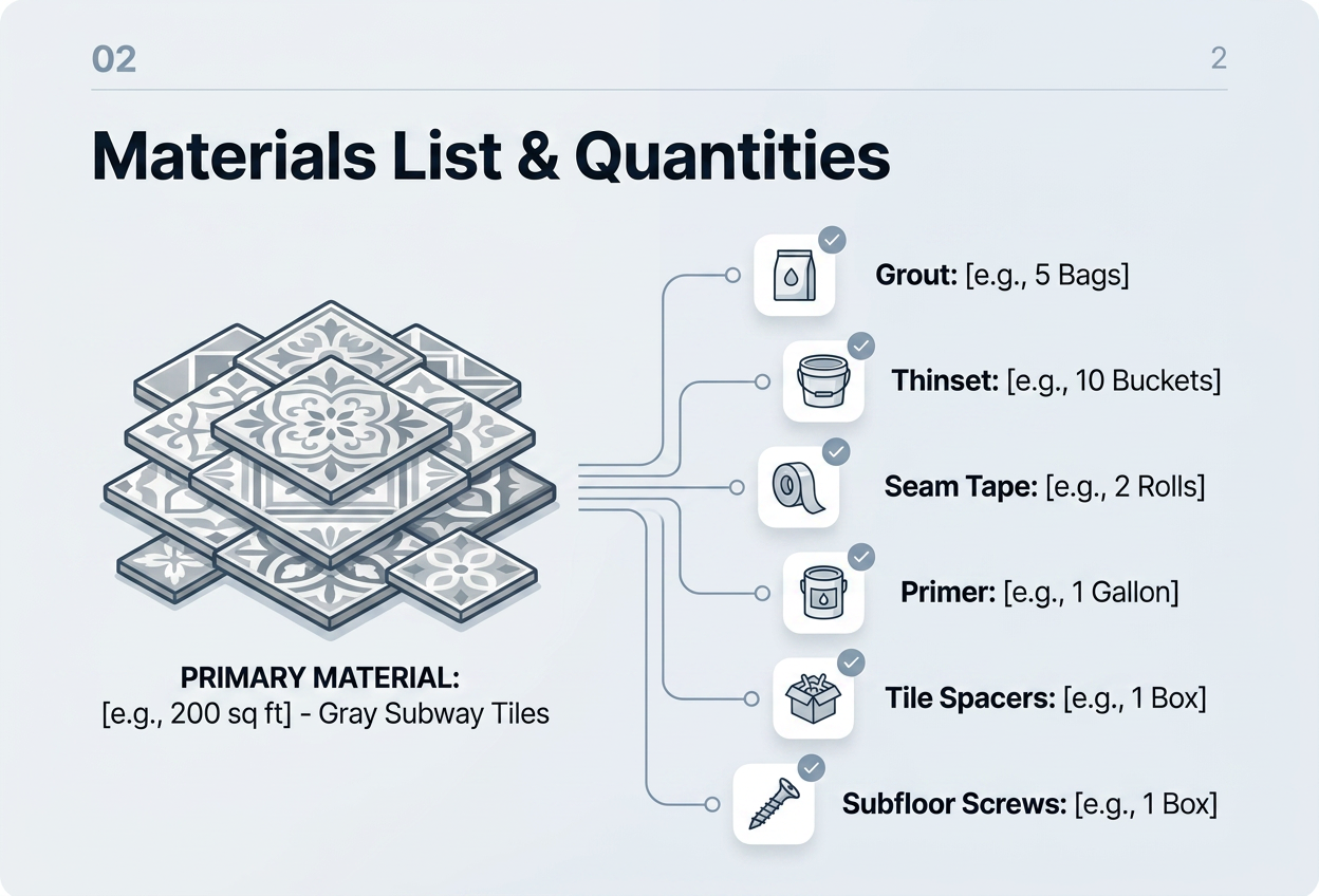 Get your complete materials list